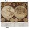 Vintage World Map Tissue Paper - Heavyweight - Medium - Front & Back