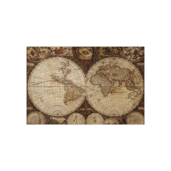 Custom Vintage World Map Small Tissue Papers Sheets - Heavyweight