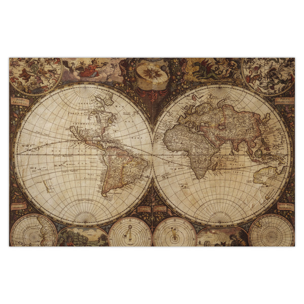 Custom Vintage World Map X-Large Tissue Papers Sheets - Heavyweight