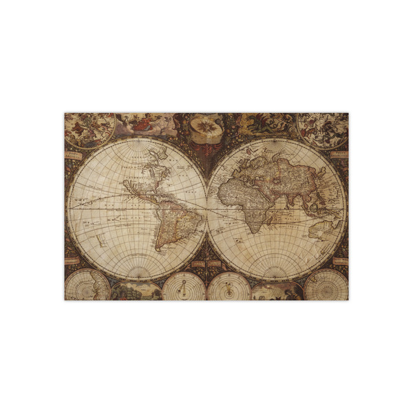 Custom Vintage World Map Small Tissue Papers Sheets - Lightweight