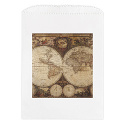 Vintage World Map Treat Bag