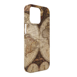 Vintage World Map iPhone Case - Plastic - iPhone 13 Pro Max