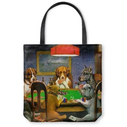 Dogs Playing Poker 1903 C.M.Coolidge Canvas Tote Bag - Large - 18"x18"