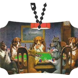 Dogs Playing Poker 1903 C.M.Coolidge Rear View Mirror Ornament