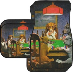 Dogs Playing Poker 1903 C.M.Coolidge Car Floor Mats Set - 2 Front & 2 Back