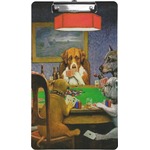 Dogs Playing Poker 1903 C.M.Coolidge Clipboard (Legal Size)