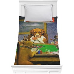 Dogs Playing Poker 1903 C.M.Coolidge Comforter - Twin XL
