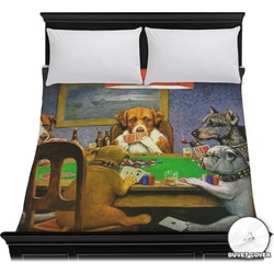 Dogs Playing Poker 1903 C.M.Coolidge Duvet Cover - Full / Queen
