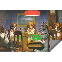 Dogs Playing Poker 1903 C.M.Coolidge Indoor / Outdoor Rug - 5'x8'
