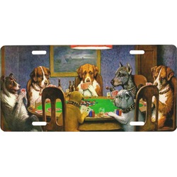 Dogs Playing Poker 1903 C.M.Coolidge Front License Plate