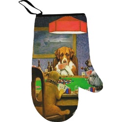 Dogs Playing Poker 1903 C.M.Coolidge Right Oven Mitt