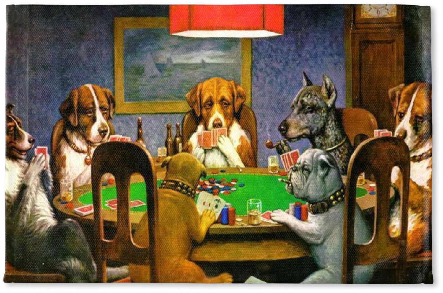 dogs playing poker 1894