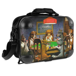 Dogs Playing Poker by C.M.Coolidge Hard Shell Briefcase