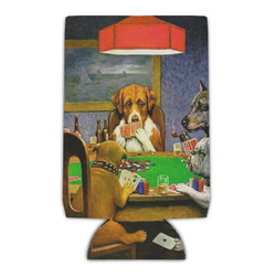 Dogs Playing Poker by C.M.Coolidge Can Cooler (16 oz)
