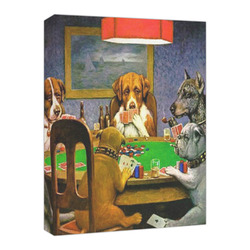 Dogs Playing Poker by C.M.Coolidge Canvas Print - 16x20