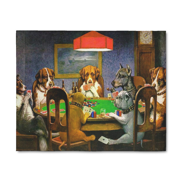 Custom Dogs Playing Poker by C.M.Coolidge 8' x 10' Patio Rug