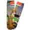 Dogs Playing Poker by C.M.Coolidge Adult Crew Socks - Single Pair - Front and Back