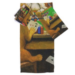 Dogs Playing Poker by C.M.Coolidge Bath Towel Set - 3 Pcs