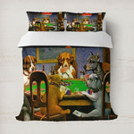 Dogs Playing Poker by C.M.Coolidge Duvet Cover