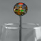 Dogs Playing Poker by C.M.Coolidge Black Plastic 5.5" Stir Stick - Round - Main