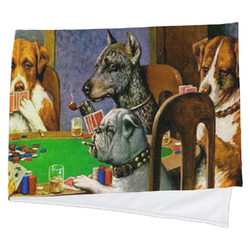 Dogs Playing Poker by C.M.Coolidge Cooling Towel