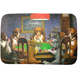 Dogs Playing Poker 1903 C.M.Coolidge Dish Drying Mat