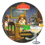 Dogs Playing Poker by C.M.Coolidge Printed Drink Topper - 3.5"