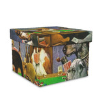 Dogs Playing Poker by C.M.Coolidge Gift Box with Lid - Canvas Wrapped - Medium