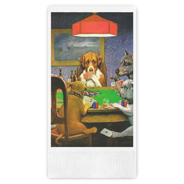 Custom Dogs Playing Poker by C.M.Coolidge Guest Paper Towels - Full Color