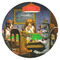 Dogs Playing Poker by C.M.Coolidge Icing Circle - XSmall - Single