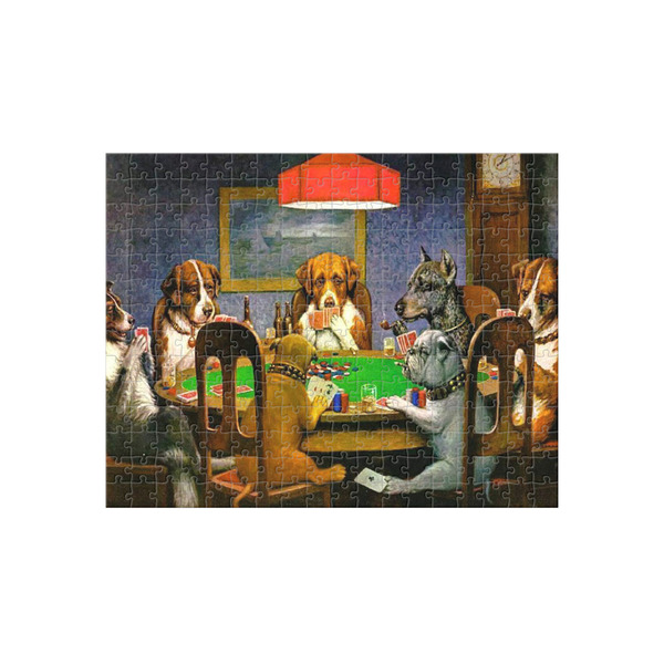 Custom Dogs Playing Poker by C.M.Coolidge 252 pc Jigsaw Puzzle