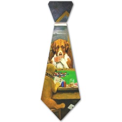 Dogs Playing Poker by C.M.Coolidge Iron On Tie