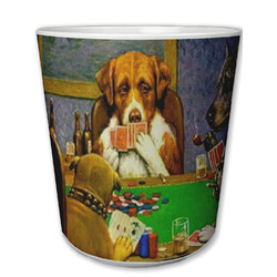 Dogs Playing Poker by C.M.Coolidge Plastic Tumbler 6oz