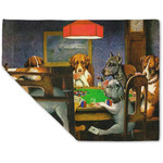 Dogs Playing Poker by C.M.Coolidge Double-Sided Linen Placemat - Single