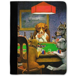 Dogs Playing Poker by C.M.Coolidge Notebook Padfolio