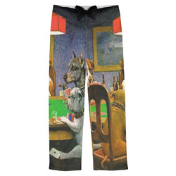 Dogs Playing Poker by C.M.Coolidge Mens Pajama Pants - L