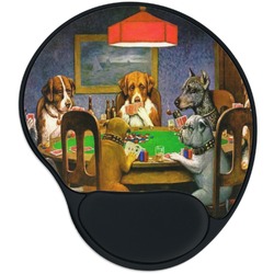 Dogs Playing Poker 1903 C.M.Coolidge Mouse Pad with Wrist Support