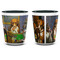 Dogs Playing Poker by C.M.Coolidge Shot Glass - Two Tone - APPROVAL