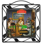 Dogs Playing Poker 1903 C.M.Coolidge Square Trivet