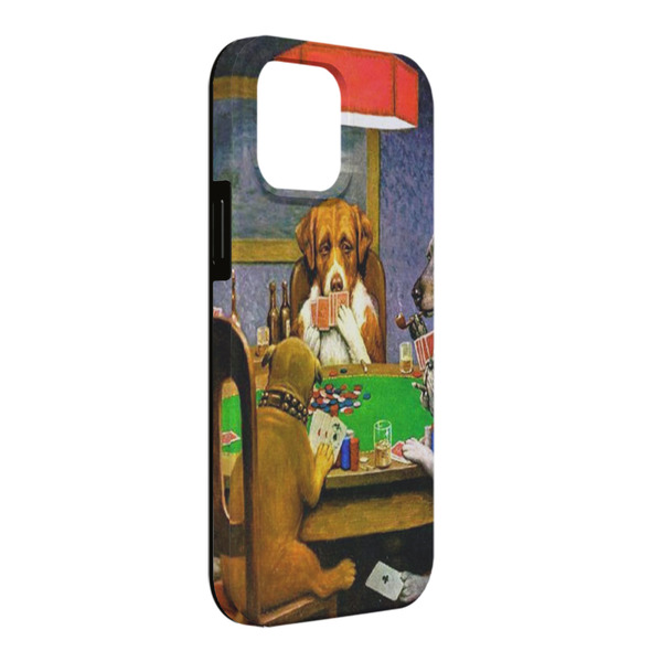 Custom Dogs Playing Poker by C.M.Coolidge iPhone Case - Rubber Lined - iPhone 13 Pro Max