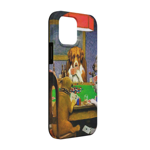 Custom Dogs Playing Poker by C.M.Coolidge iPhone Case - Rubber Lined - iPhone 13 Pro