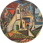 Mediterranean Landscape by Pablo Picasso Multipurpose Round Labels - 1"