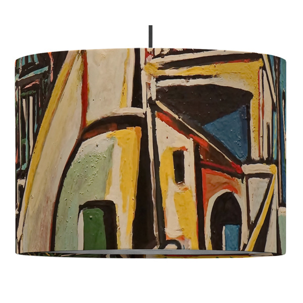 Custom Mediterranean Landscape by Pablo Picasso Drum Pendant Lamp