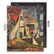 Mediterranean Landscape by Pablo Picasso 16x20 Wood Print - Front & Back View