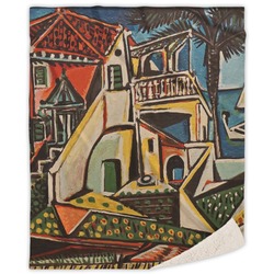 Mediterranean Landscape by Pablo Picasso Sherpa Throw Blanket - 50"x60"