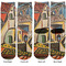 Mediterranean Landscape by Pablo Picasso Adult Crew Socks - Double Pair - Front and Back - Apvl