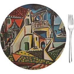 Mediterranean Landscape by Pablo Picasso 8" Glass Appetizer / Dessert Plates - Single or Set