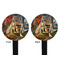 Mediterranean Landscape by Pablo Picasso Black Plastic 7" Stir Stick - Double Sided - Round - Front & Back