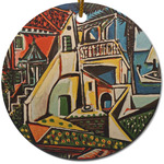 Mediterranean Landscape by Pablo Picasso Round Ceramic Ornament