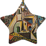 Mediterranean Landscape by Pablo Picasso Star Ceramic Ornament